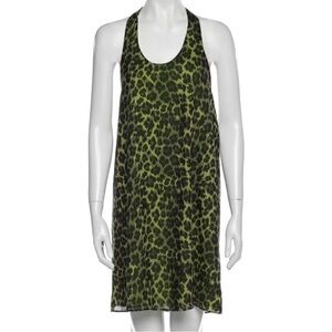 Alice + Olivia Animal Print Halter Dress